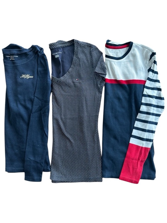 Tommy Hilfiger Tops - Bundle Tommy Hilfiger Long Short Sleeve T-Shirts White Navy Red Stripes Spots